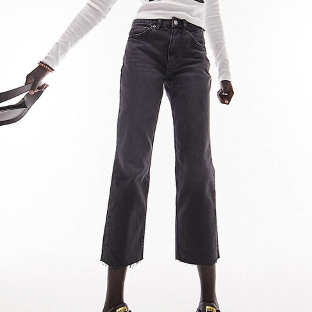 Topshop Moto Straight Leg w Raw Hem